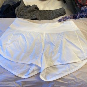 Lululemon white shorts